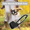 Dog Collars Pet Mouth Cover Prevent Biting And Barking Breathable Adjustable Size Constraint Mouthpiece