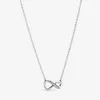 925 sterling silver Sparkling Infinity Collier Necklace fashion Jewelry making for women gifts230x