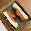 Casual Shoes Pu Leather Mary Janes For Women Elegant Hook Loop Flats Platform Spring Autumn Ladies Are Offer 2024