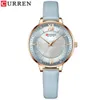 Curren Karien 9080 färskt och fashionabelt vatten English Casual Trendy Belt Women's Watch