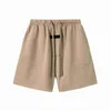 Shorts de rue pour hommes et femmes Créateur de mode Essentialshorts Flocage Réfléchissant Broderie Lettres en silicone Cordon de serrage 5 points Unisexe Style ample Gucf