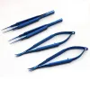 Instruments 4pcs Titanium Tlloy Surgical Instruments Ophthalmic Microsurgical Dental Instruments 12.5cm Scissors+Needle Holders +Tweezers