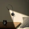 Lampada da parete Lampada da lettura da scrivania a LED Protezione per gli occhi Rotazione a 360 gradi Collo di cigno flessibile USB Camera da letto Notte