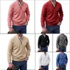 Männer Hoodies Kaschmir Zipper Grundlegende Pullover Winter Fleece Dickere Hälfte Rollkragen Warme Pullover Qualität Männlich Schlank