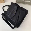 Axelväskor Corduroy Bag randig Cross Body Messenger Vintage Handväska med Pocket High Quality Tote Big Book Handväskor 2024