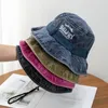 Bérets Hommes Denim Tissu Coton Seau Chapeaux Haute Qualité Unisexe 4 Couleurs Sunbonnet Cap Plage Alpinisme Chapeau De Pêcheur En Plein Air