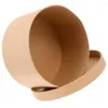 Gift Wrap Box With Lid Round Shaped Jewelry Storage Chocolate Flowers Packing Kraft Paper Packaging Carrier