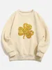 Women's Hoodies St. Patrick's Day Shamrock Fleecing Sweatshirt Polyester Winter Gothic Fashion Casual Fun Sweatshirts