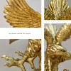 Sculptures Nordic Resin Eagle Animal Statue, Golden Eagle, Falcon Craft, Sculpture Ornaments, Home Decorations, Christmas, Halloween