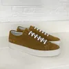 Casual schoenen DONNAIN Koe Suede Kant Platte Sneakers Volwassen Vrouwen Mannen Paar Print Solid Dialy Hoge Kwaliteit Licht Wandelen Plus Size