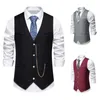 Eine Vielzahl von Stilen Herren Anzug Weste Frühling und Herbst Solide Retro All-Match Slim Fit Anzug Weste Hochzeit Party Casual Tank Tops P3kh #