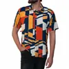 Camisas de streetwear Camisa de los hombres Chemise Geométrico Fresco Tropical Camisas de solapa INCERUN Butt Chemise Masculina Hombre Ropa S-5XL M5kQ #