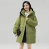 solid Loose Puffer Jacket Women Jaqueta Femina Hooded Stand Collar Down Coat 2023 Winter Thick Warm Overcoat Female Mujer B55 Z2PZ#