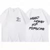 Summer T-shirt FI Herr- och kvinnors Cott Novty Kort ärm Löst andningsbar t-shirt Casual Street Wear N1CD#