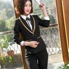 Office Lady Costumes formels Femmes Busin Work Wear 2021 Nouveaux vêtements Uniformes Pantalons Femme Automne Hiver Élégant Blazer Ensembles n0FJ #