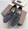 Loro Piano Shoe with Orginal Box Loro Piano Designer Shoes Men Casual Shoes Loafers Flat Low Top Suede Cow Leather Comfort Loafer Slip on Pianoloafer Rubber 48