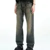 2023 stile americano streetwear Distred Bootcut Jeans per uomo donna versatile vintage di nicchia pantaloni in denim alla moda 63Sm #