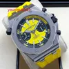 AP Sport-Armbanduhr, Herrenuhr, Royal Oak Offshore-Serie, 42 mm, Doppelaugen-Timing, Farbplatte, automatische mechanische, lässige und modische Luxusuhr