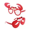 Nouveauté lunettes de soleil anniversaire plage fête faveurs drôle pliable crabe Costume lunettes fournitures festives accessoires de décoration