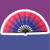 Rainbow Folding Fans LGBT Colorful Hand-Held Fan for Women Men Pride Party Decoration Music Festival Events Dance Rave Supplies 0328