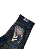 American Gothic Print Cargo Dżinsy dla mężczyzn w jesiennych dżinsowych spodniach Nowe luźne dopasowanie wysokiej zawartości spustów o szerokości nogi i5lg#