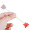Forks 100PCS Cocktail Picks Bear Decorative Toothpicks For Bamboo Sticks Fruit Skewers Kids Disposable Party Buffet Drink