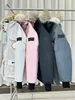 Canada Puffer Jackets Uomo Designer Outdoor Giacca a vento Capispalla Con cappuccio Fourrure Manteau Piumino Cappotto Hiver Goose Parka Doudoune Abbigliamento alpinismo