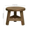 Kits Houten Duurzame Home Decor Ingang Buiten Vloer Binnen Display Planten Stand Ronde Hoge Kruk Bonsai Modern voor Lounge