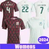 2024 Mexiko Damen-Fußballtrikots ARAUJO G.OCHOA RODRIGUEZ L. ROMO E.SANCHEZ S. GIMENEZ S. CORDOVA MONTES J. VASQUEZ Home Red Away Greeb Fußballtrikots