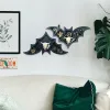 Racks Halloween Bat Forma Caixão Prateleira Caixa de Armazenamento Assustador Decoração Festiva Cozinha Sala de Estar Parede Ornamento Gótico