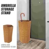 Umbrellas Doorway Umbrella Holder Imitation Rattan Stand Bucket Home Storage Basket Yoga Mats Indoor