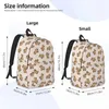 Sacos de armazenamento Personalizado Capivara Pet Canvas Mochilas Homens Mulheres Casual Bookbag para College School Animais Selvagens da América do Sul