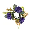 Decoratieve Bloemen Kaarsenring Levensechte Kunstmatige Bruiloft Centerpieces Bloemenslinger Houder Voor Thuis Deur Boom Valentijnsdag Muur