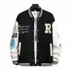 Y2K Men's Bomber Jacket Streetwear 2023 Hip Hop Vintage Letter Brodery Patchwork Baseball Jacket Cott College Coats Outwear U9Z7#