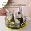 Kitchen Storage Degree Rotating Spice Rack Seasoning Box Holder Tray For Cabinet Drawer Counter Shelf With Portable Handle