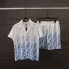 Chemise décontractée pour hommes de styliste hawaïen élégant, ensemble de chemises décontractées avec alphabet floral imprimé en 3D, Summer Beach Resort, ensemble de chemises de plage, taille M-XXXL #033