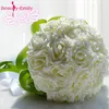 Wedding Flowers Beauty Emily Bouquet Bridal Hold Flower White Rose Lily Druhna Niezamężna Lady Akcesoria