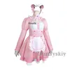 アニメゲームNekopara Chocola Vanilla Cosplay Costume Wig Maid Dr Lolita Servant Skirt Woman sexy Kawaii Birthday Party Suit D7fl＃