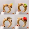 Hair Clips Cartoon Headband Capybara Band Accessories Stylish Headwear Headdress Hoop Plush Material For Woman 124A