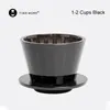 Timemore B75 Wave Coffee Dripper Crystal Eye Coffee Filter PCTG 1-2 컵 커피 메이커 플랫 바닥 증가 균일 성 240313