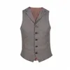 Gilet da uomo Giacca vintage in misto lana stile britannico Chiff freddo e antivento c5Ai #