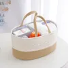 Cotton Baby Diaper Caddy Organizer Storage Storage Bin Storing Essentials Compartmental 240328