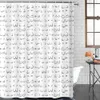 Sexy Boobs Shower Curtain Boob Feminine Feminist Seamless Breast Pattern Bathroom Curtains Polyester Screen with Hooks 240328