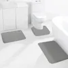 Badmattor badrum arrangör dusch 3 stycken minnes skummatta set u -formad och 15.74''x23.62 '' 19.69''x31.5 '' för mattor