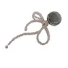 Keychains Handcrafted Rice Bead Phone Grip Crystal Bowknot Holder Multifunctional Stand Fashion Mount Accessory