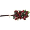 Dekoratif Çiçekler Yapay Kırmızı Berry gövdeleri masaüstü dekor seçer Noel diy çelenk dekorları yaban mersini