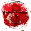 Presentförpackning kinesiska röda kuvert bröllop Hongbao broderi Hong Bao för år 2024 Spring Festival 2st