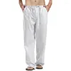 Men's Pants Spring Summer Linen Trousers Men Wide Leg Oversize Plus Size 5XL Linens Streetwear Harajuku Clothing