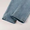 Men Bandanna Paisley Drukuj dżinsy uliczne Otwory Patchwork Zerwane rozciągnięte dżinsowe spodnie Rozrywane spodnie A2pf#