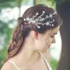 Barrettes à cheveux Barrettes Simple Sier Couleur Star Clip Peigne de mariée Accessoires faits à la main Femmes Coiffe Barrette Côté pour Drop Delivery Jewe Otfcx